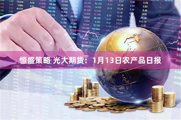 恒盛策略 光大期货：1月13日农产品日报